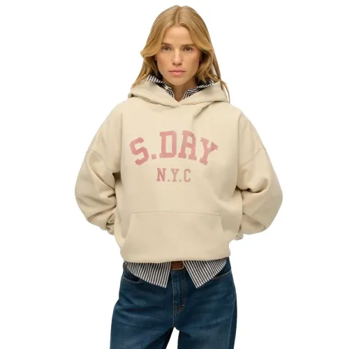 슈퍼드라이 Athletic 에센셜 Relaxed 핏 후드티 142283396