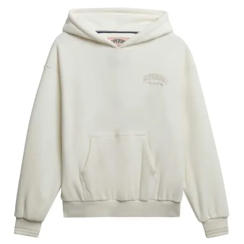 슈퍼드라이 컨트리 클럽 Velour 루즈 핏 후드티 142283486