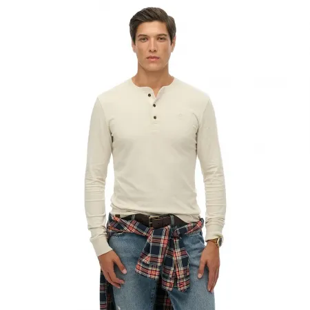 슈퍼드라이 클래식 에센셜 Grandad 긴팔 티셔츠 142369324