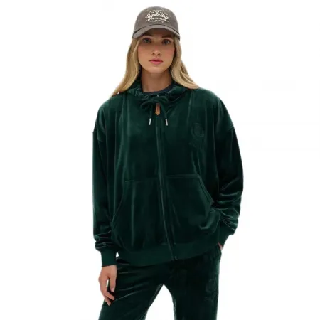 슈퍼드라이 컨트리 Club Velour 풀지퍼 스웨터 142369377