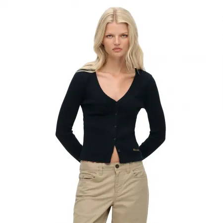 슈퍼드라이 에센셜 Button Thru 긴팔 티셔츠 142369394