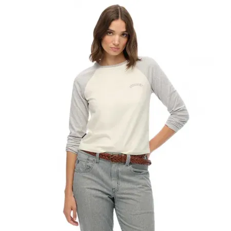 슈퍼드라이 에센셜 Logo 베이스볼 긴팔 티셔츠 142369400