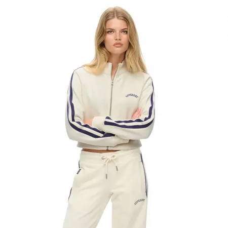 슈퍼드라이 에센셜 Logo Track 풀지퍼 스웨터 142369426