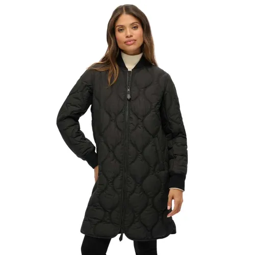 슈퍼드라이 Long Quilted Liner 자켓 142369468