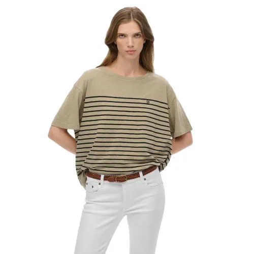 슈퍼드라이 스튜디오s Dropped Shoulder 반팔 티셔츠 142369582