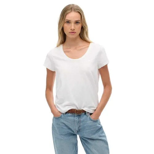 슈퍼드라이 스튜디오s Scoop Neck 반팔 티셔츠 142369590