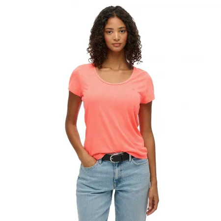 슈퍼드라이 스튜디오s Scoop Neck 반팔 티셔츠 142369592