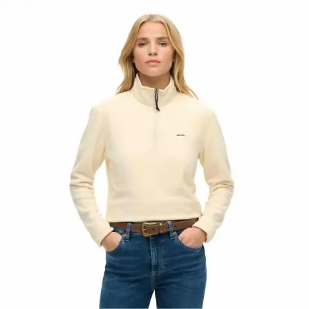 슈퍼드라이 Polar 플리스 Crop 하프 지퍼 스웨터 142380934