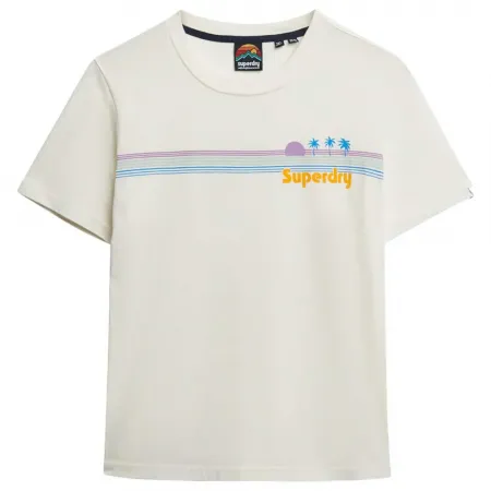 슈퍼드라이 Rainbow Stripe 반팔 티셔츠 142380964