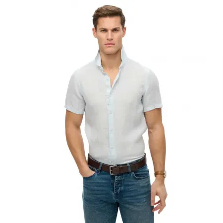 슈퍼드라이 Sd 엠브로이더드 Vacation Linen 반팔 셔츠 142380982