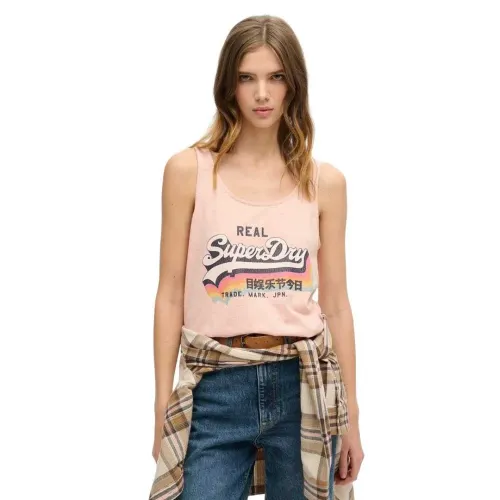 슈퍼드라이 빈티지 로고 나시 티셔츠 142381067