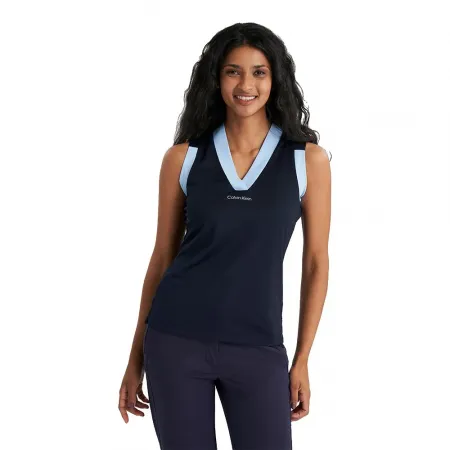 캘빈클라인 Juno 저지 여성 나시 폴로셔츠 142392007