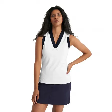 캘빈클라인 Juno 저지 여성 나시 폴로셔츠 142392008