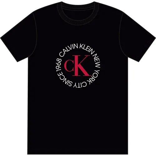 캘빈클라인 30S Word Circle 반팔 티셔츠 142418244