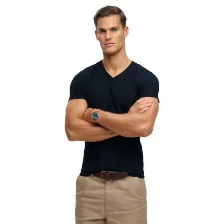 슈퍼드라이 빈티지 Logo 엠브로이더드 Vee 반팔 티셔츠 142447032