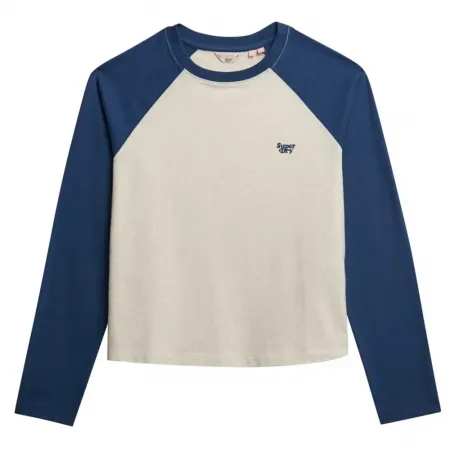 슈퍼드라이 에센셜 Logo 베이스볼 긴팔 상의 142480934