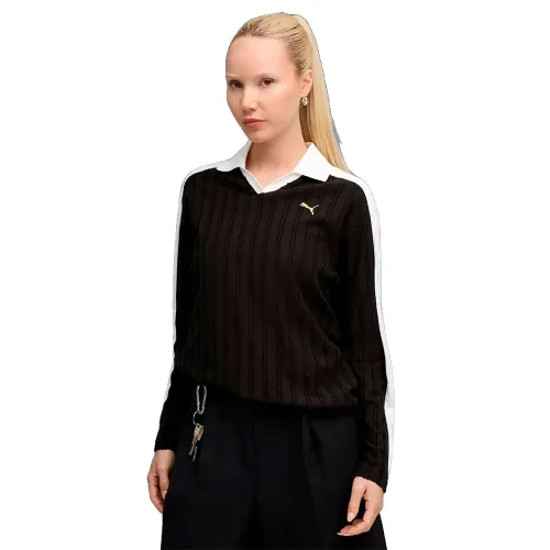 푸마 T7 Relaxed 핏 긴 소매 폴로 142496695