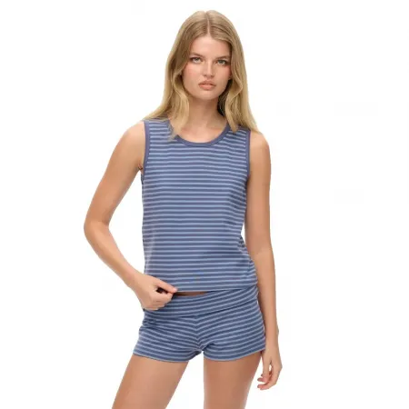 슈퍼드라이 Athletic 에센셜 Stripe 나시 티셔츠 142576241