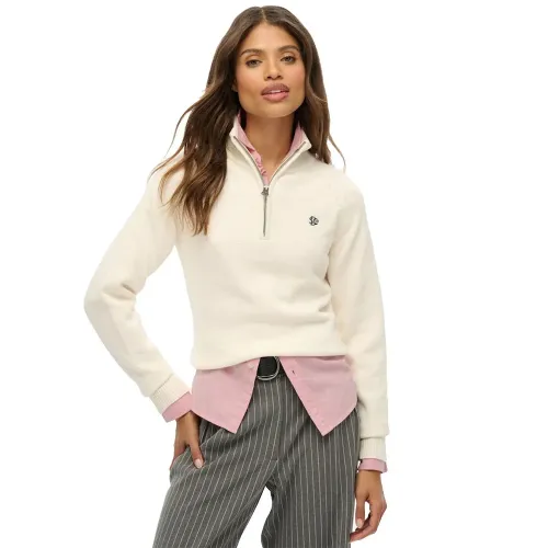 슈퍼드라이 에센셜 슬림 Knit 하프 지퍼 스웨터 142576294