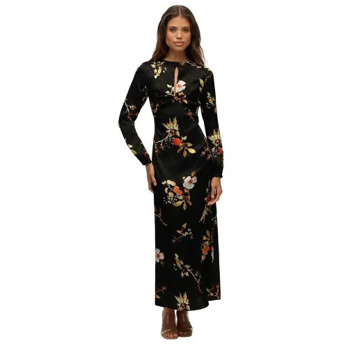 슈퍼드라이 Jacquard 긴팔 긴 원피스 142576316