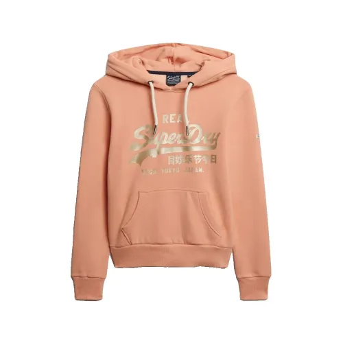 슈퍼드라이 빈티지 로고 Metallic 후드티 142576443