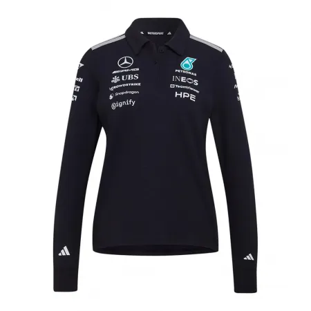 아디다스 메르세데스-AMG Petronas F1 Team Engineers 긴 소매 폴로 142666806