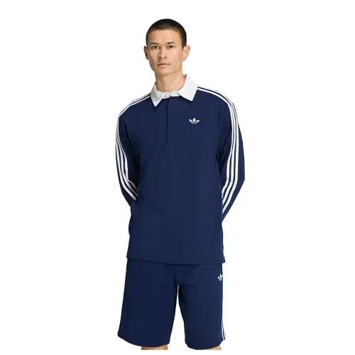 아디다스 3 스트라이프 Rugby 긴 소매 폴로 142667651