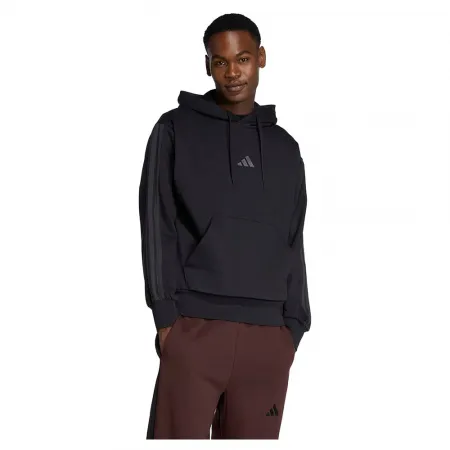 아디다스 에센셜 3 스트라이프 플리스 후드티 142681034