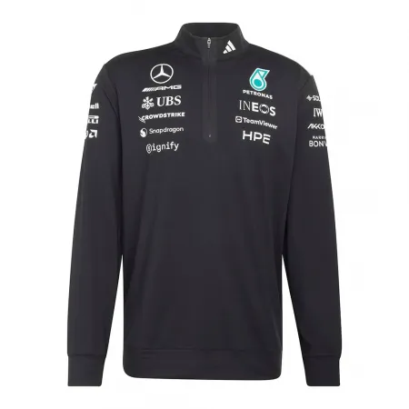 아디다스 메르세데스-AMG Petronas F1 Team Engineers 하프 지퍼 스웨터 142681608