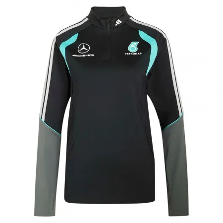 아디다스 메르세데스-AMG Petronas F1 Team Mechanics 하프 지퍼 스웨터 142681635