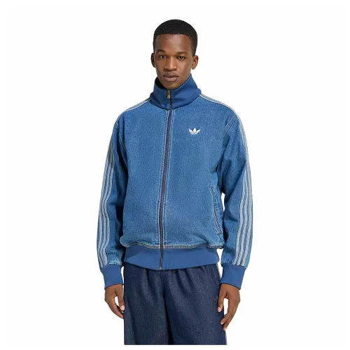 아디다스 아디컬러 데님 Firebird 풀지퍼 스웨터 142682588