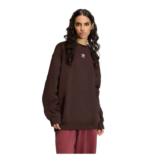 아디다스 에센셜 플리스 Long 오버핏 크루 스웨터 142682723