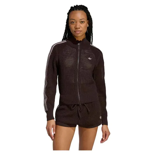 아디다스 Knitted Crochet Firebird 풀지퍼 스웨터 142682942