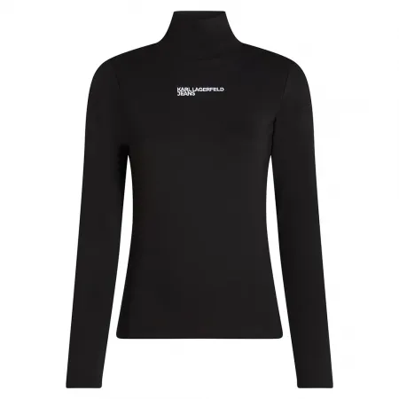 KARL LAGERFELD JEANS A4W17015 핏ted 긴팔 하이넥 티셔츠 142685588