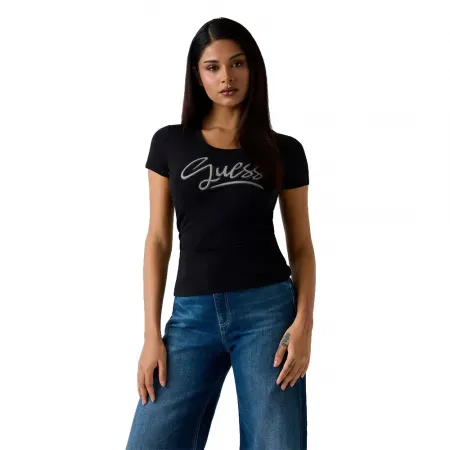 게스 Script 반팔 티셔츠 142685870