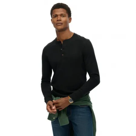 슈퍼드라이 클래식 에센셜 Grandad 긴팔 티셔츠 142686731