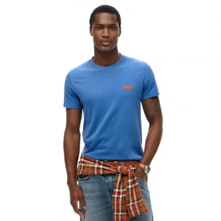 슈퍼드라이 에센셜 Logo 엠브로이더드 반팔 티셔츠 142686780