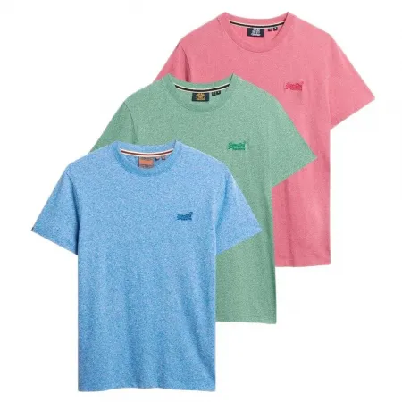 슈퍼드라이 에센셜 Logo 엠브로이더드 반팔 티셔츠 3 팩 142686784