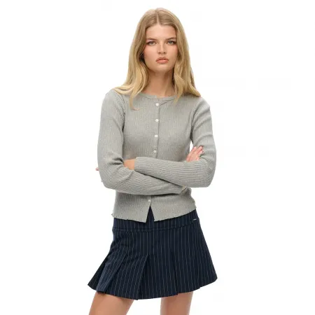 슈퍼드라이 에센셜 Rib 카디건 142686816