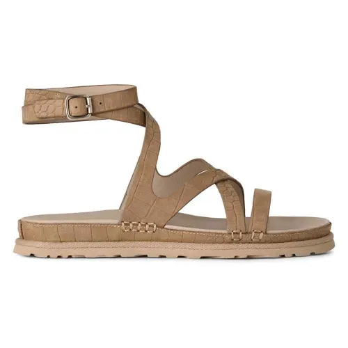 어그 Goldengaze 엠보스 Ankle Wrap 샌들 142703410