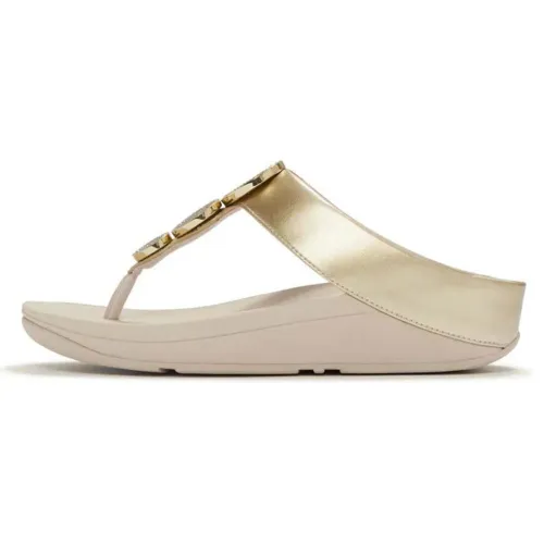 핏플랍 Halo Bead Circle Metallic Toe Post 샌들 142703607