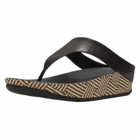 핏플랍 Lulu Lux 그래픽 Weave Toe Post 샌들 142703637