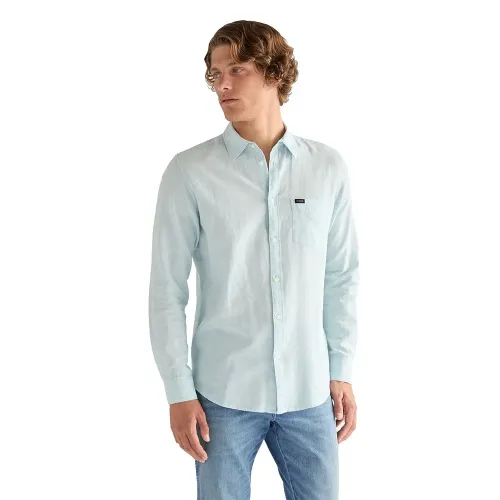 랭글러 112378039 1 포켓 레귤러 핏 긴팔 셔츠 142707126