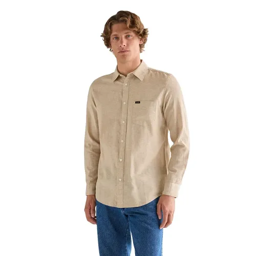 랭글러 112378040 1 포켓 레귤러 핏 긴팔 셔츠 142707127