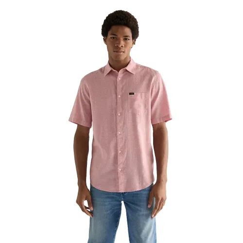 랭글러 112378045 1 포켓 레귤러 핏 반팔 셔츠 142707130