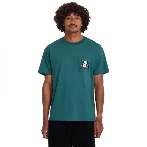 볼컴 Parted Out 포켓 반팔 티셔츠 142722142