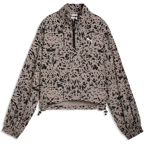 푸마 Ess 그래픽 Animal Relaxed 핏 하프 지퍼 스웨터 142739833