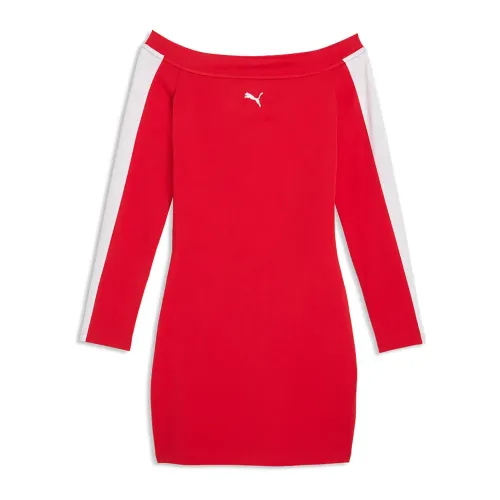 푸마 T7 긴팔 짧은 원피스 142742438