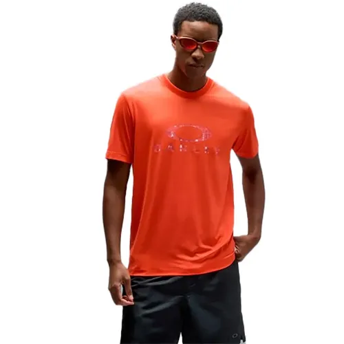 오클리 로고 sun 반팔 티셔츠 142744332