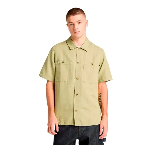 팀버랜드 코튼 Linen 반팔 셔츠 142749105